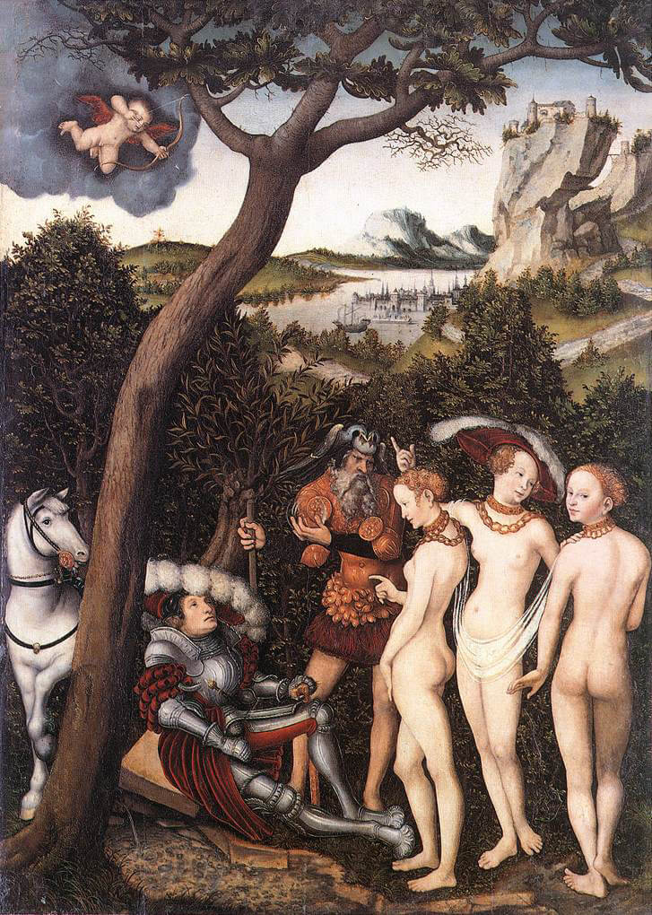 Judgment of Paris by Lucas Cranach the Elder (1530)