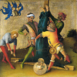 Martyrdom of the Apostles by Stefan Lochner (1400s)