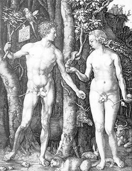 Adam and Eve by Albrecht Durer (1504)