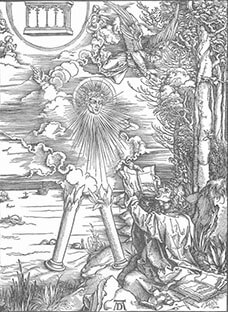 John Devouring the Book by Albrecht Durer (1498)