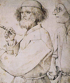 Artist and his Client by Pieter Bruegel the Elder (1565)