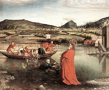 The Miraculous Draught of Fishes by Konrad Witz (1443-1444)
